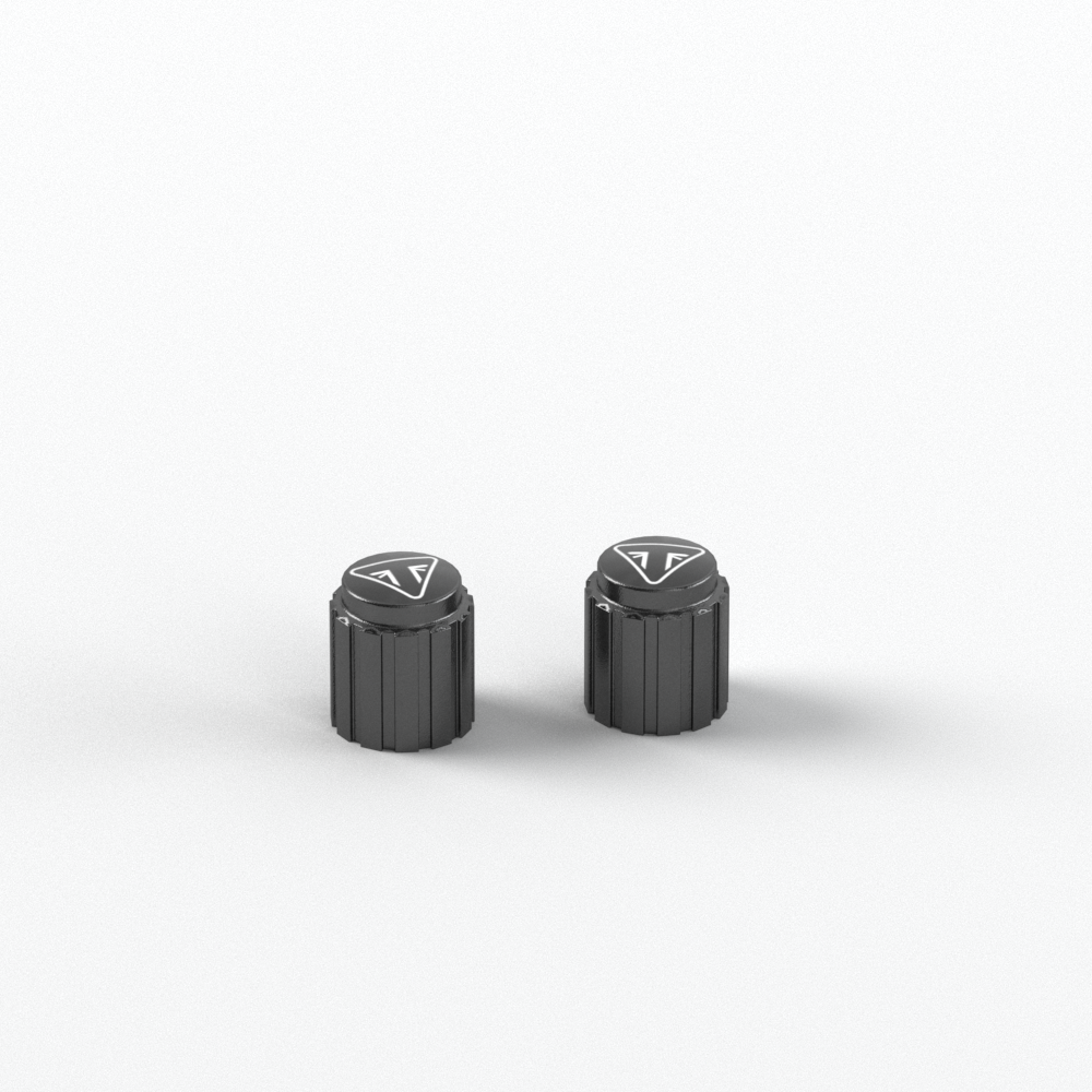 Valve Cap Kit, Laser Etch, Black photo 1