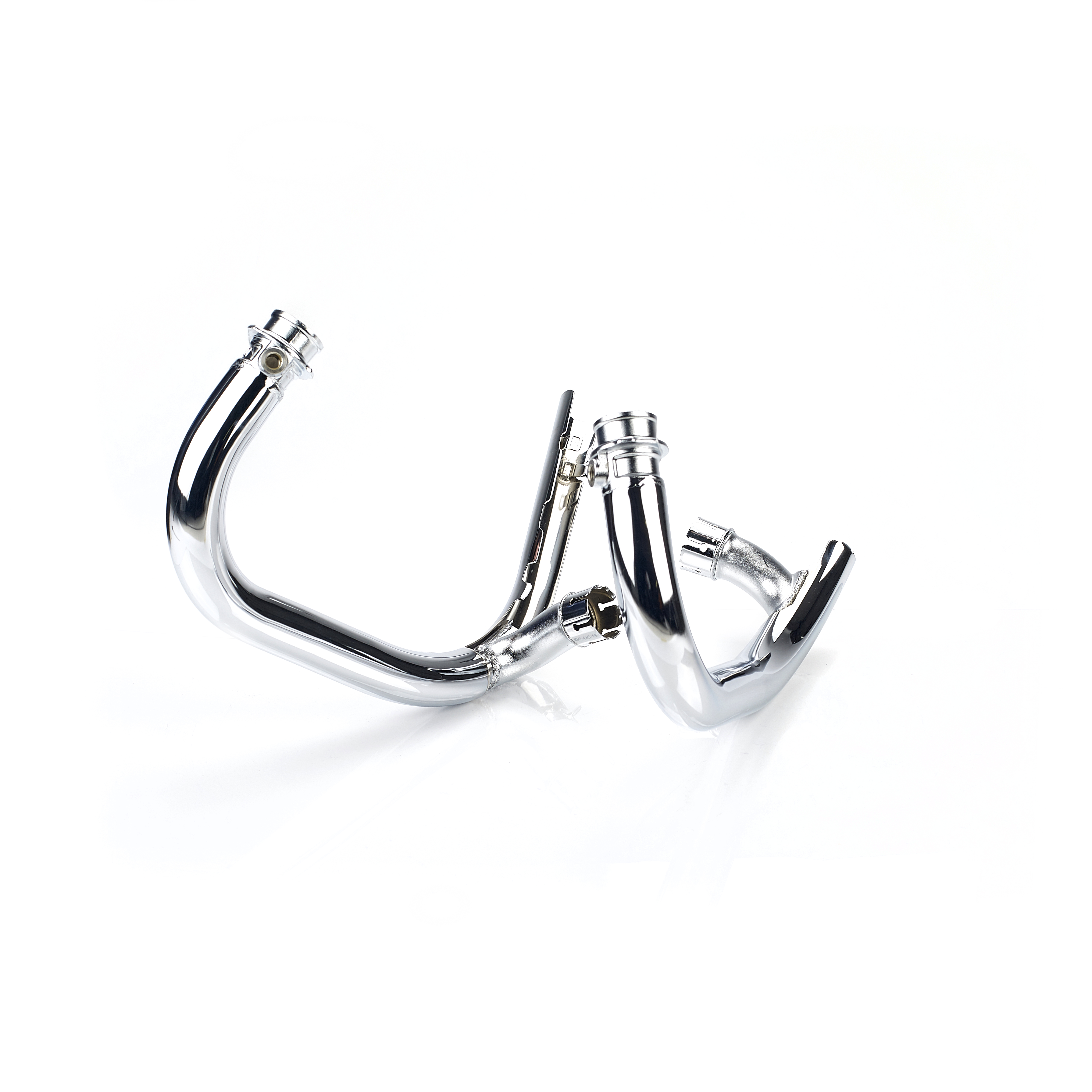 Exhaust Header Pair, Chrome image 1