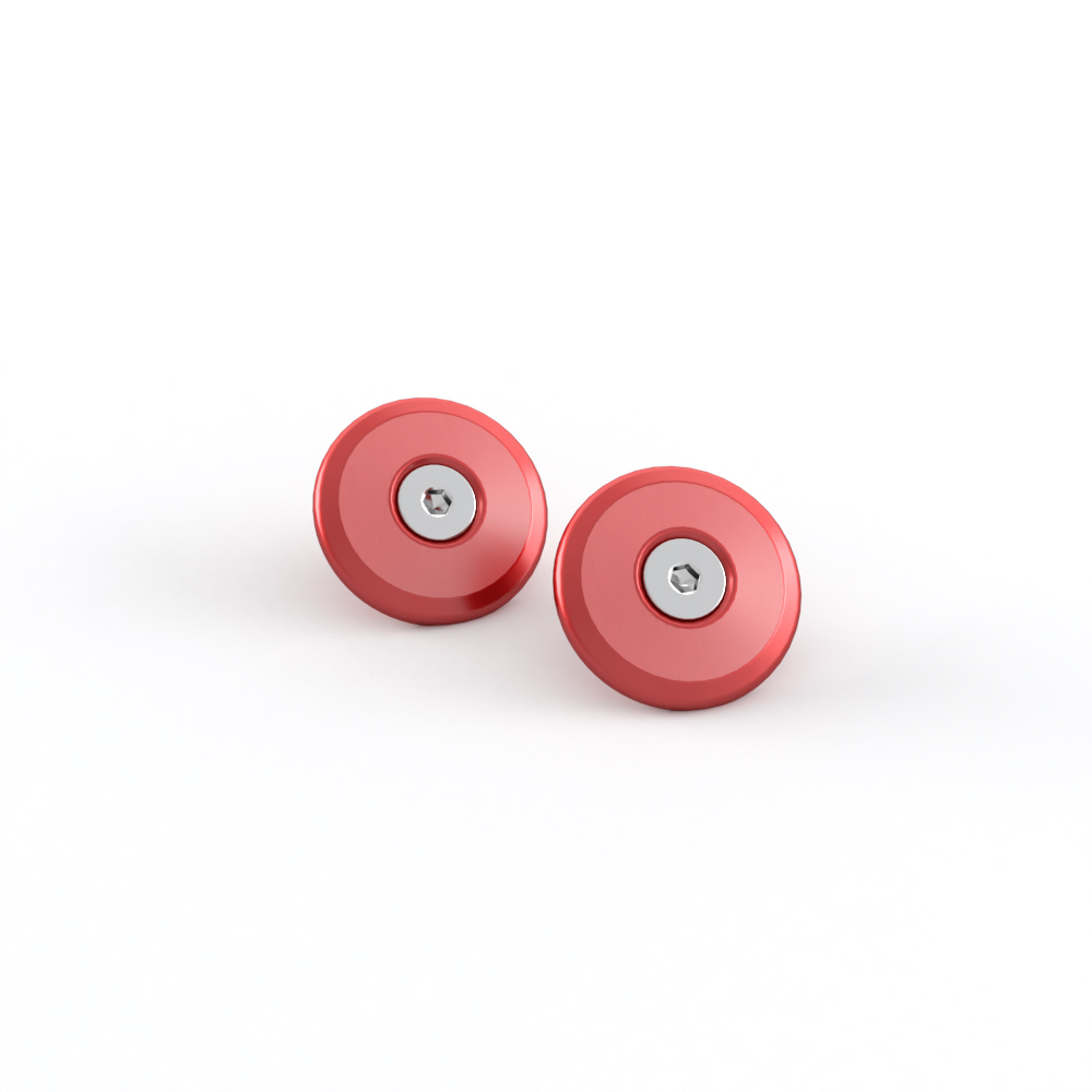 Finisher, Bar End, Pair, Red photo 1