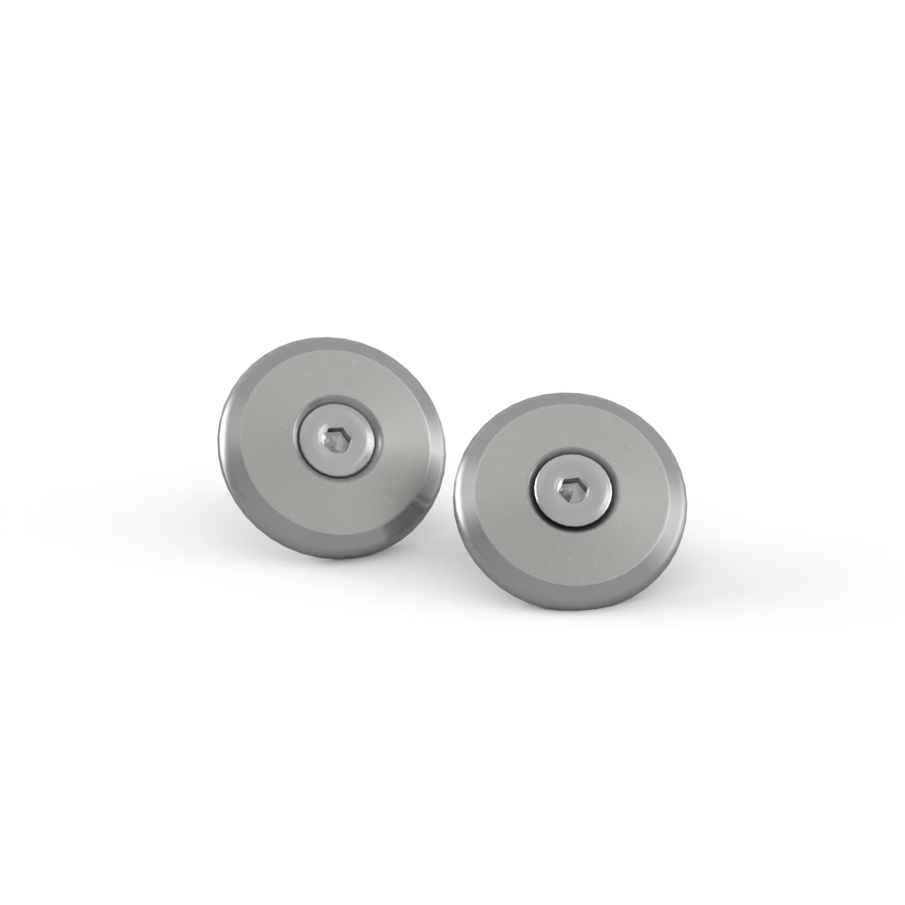 Finisher, Bar End, Pair, Grey photo 1
