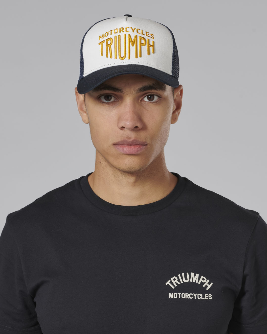 ELLIS TRUCKER CAP BONE / NAVY photo 2