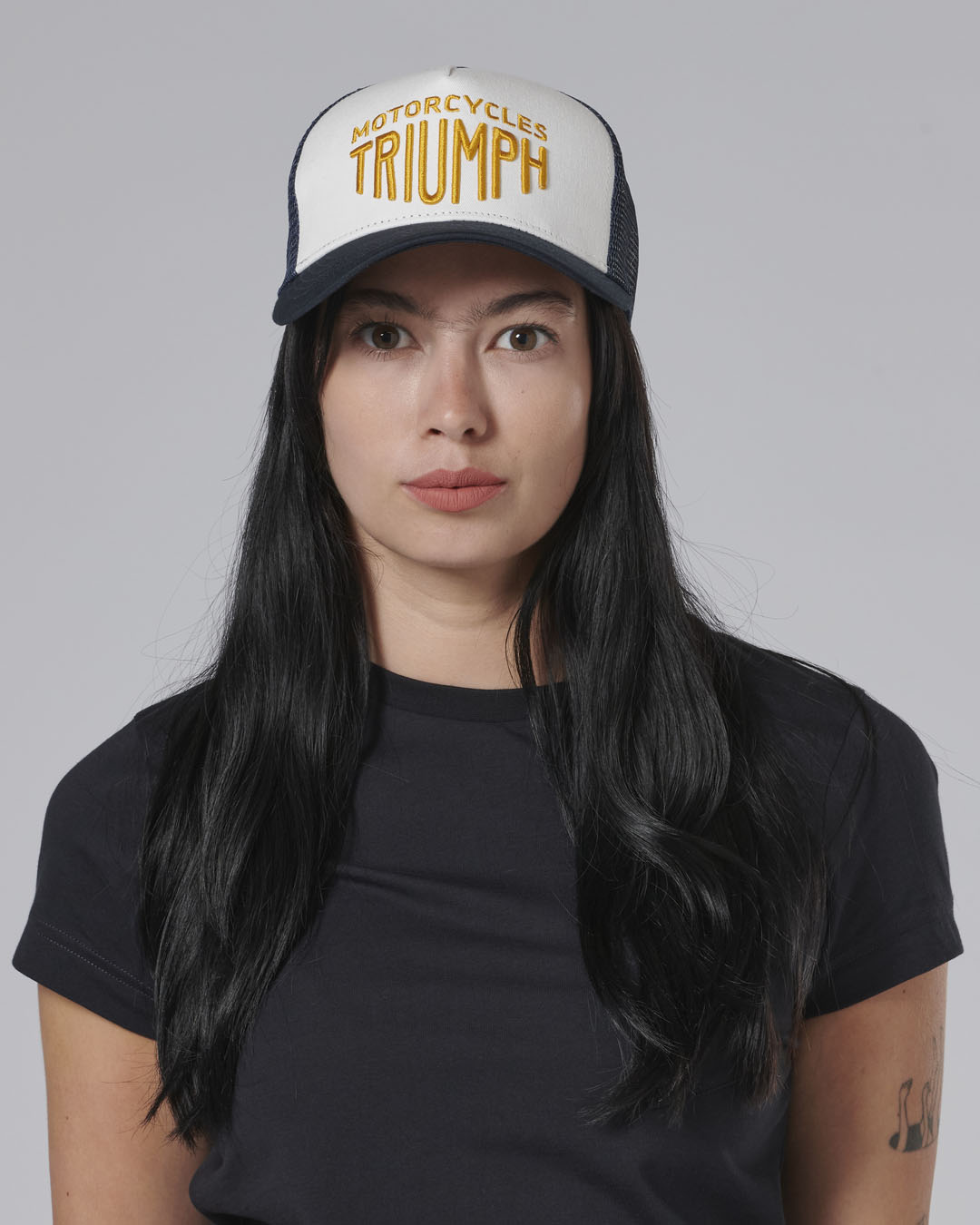 ELLIS TRUCKER CAP BONE / NAVY photo 3