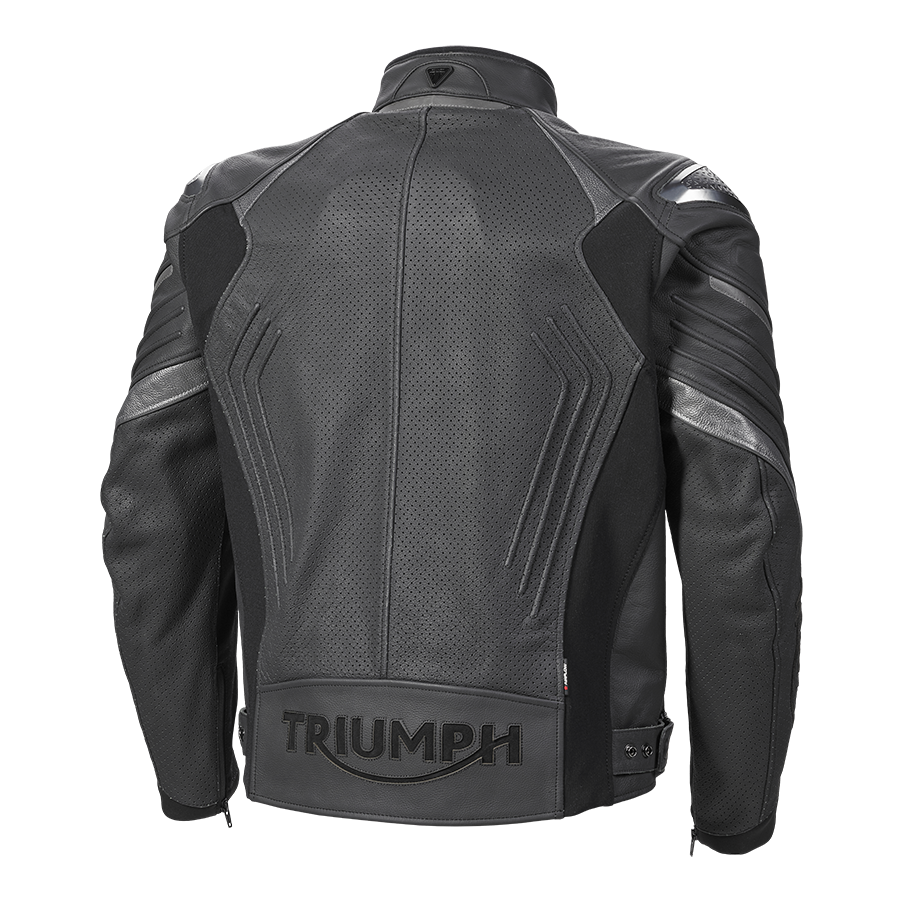 TRIPLE PERFORATED LEATHER JACKET photo 6