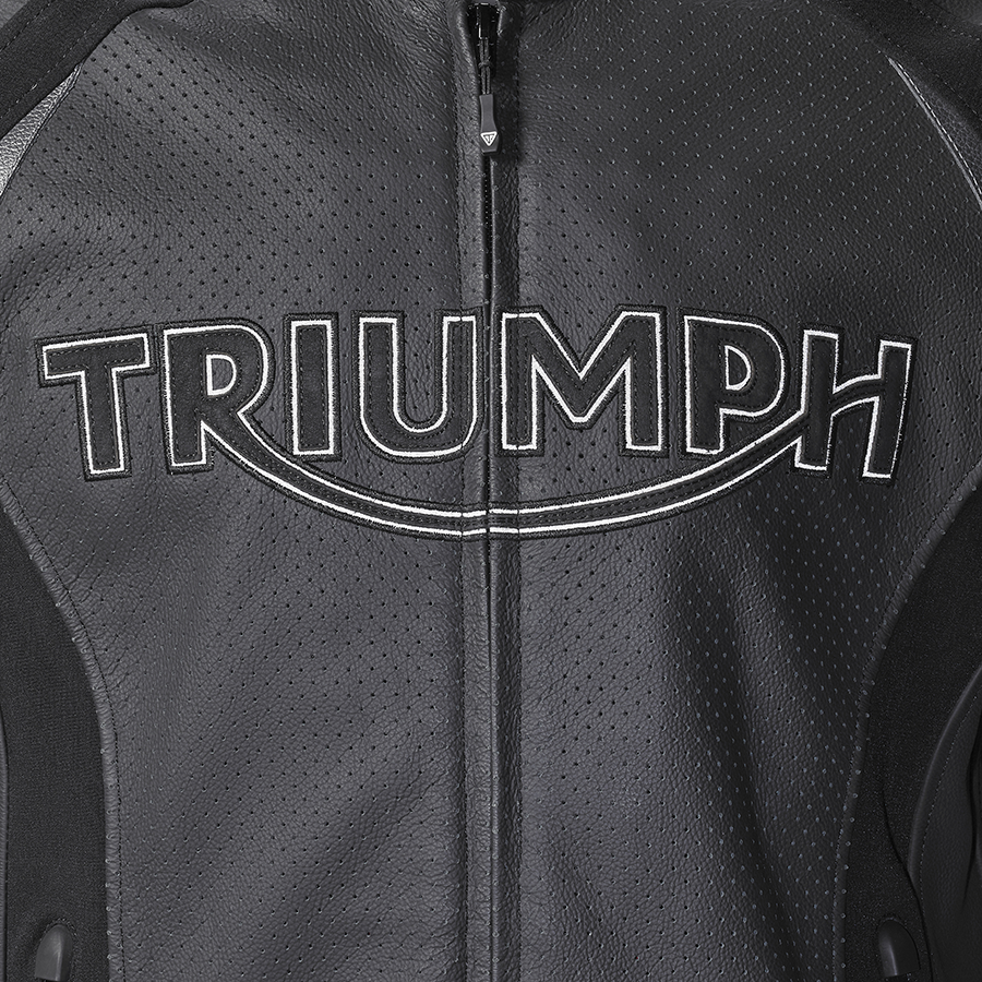 TRIPLE PERFORATED LEATHER JACKET photo 7