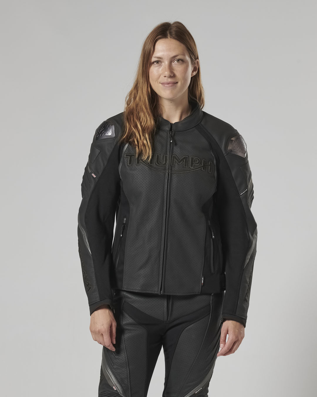TRIPLE PERFORATED LEATHER JACKET photo 8