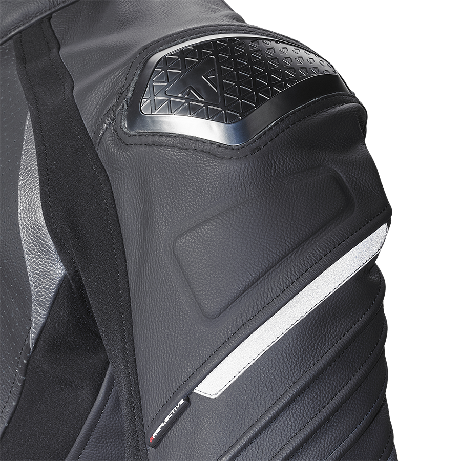 TRIPLE PERFORATED LEATHER JACKET photo 2