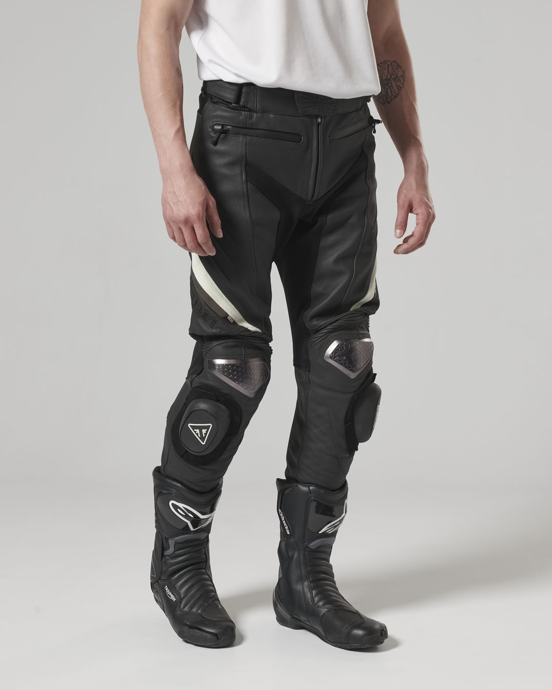 Triple Leather Jeans photo 15