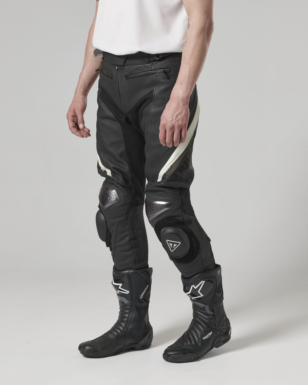 Triple Leather Jeans photo 11
