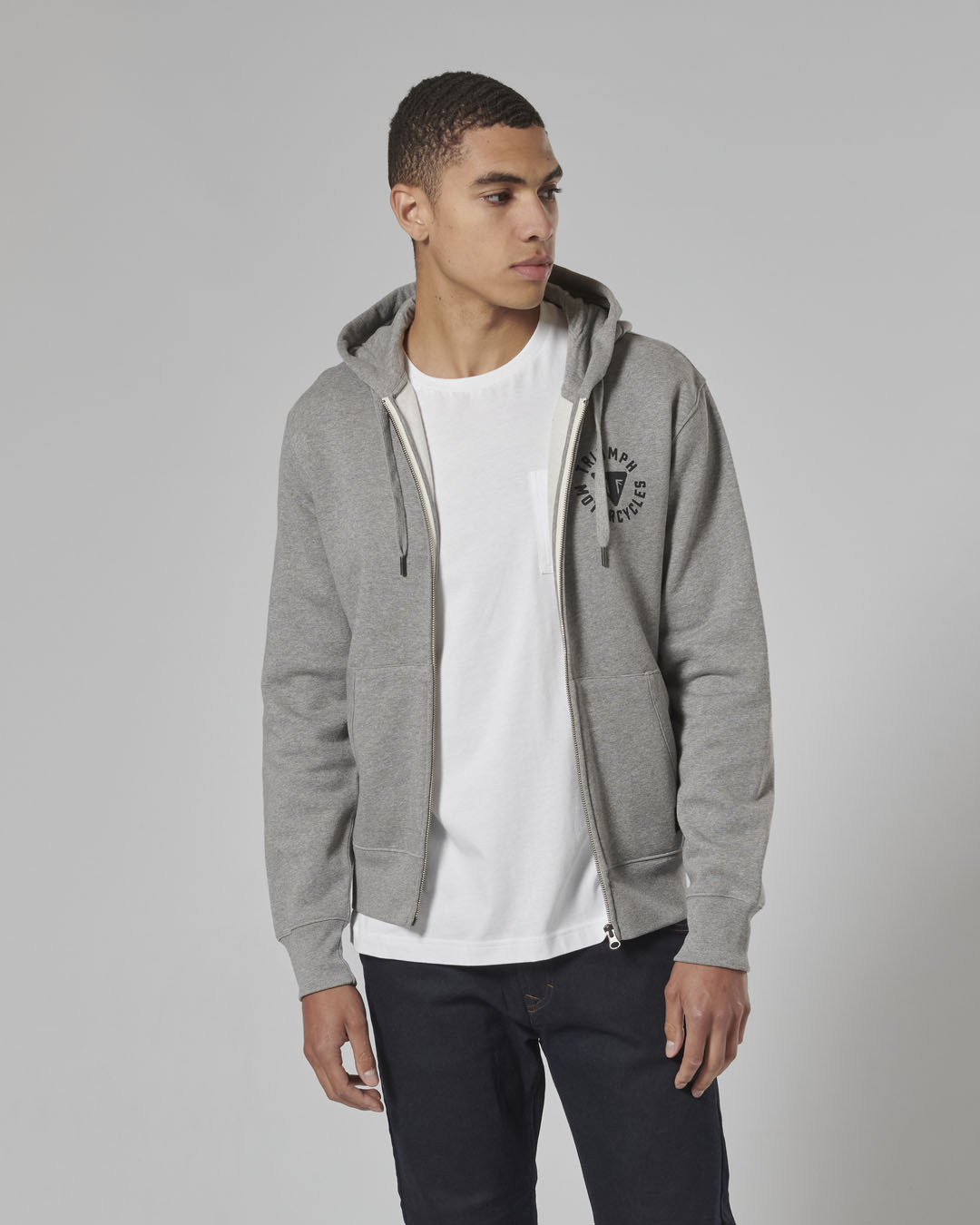 Digby Hoody Grey Marl photo 7