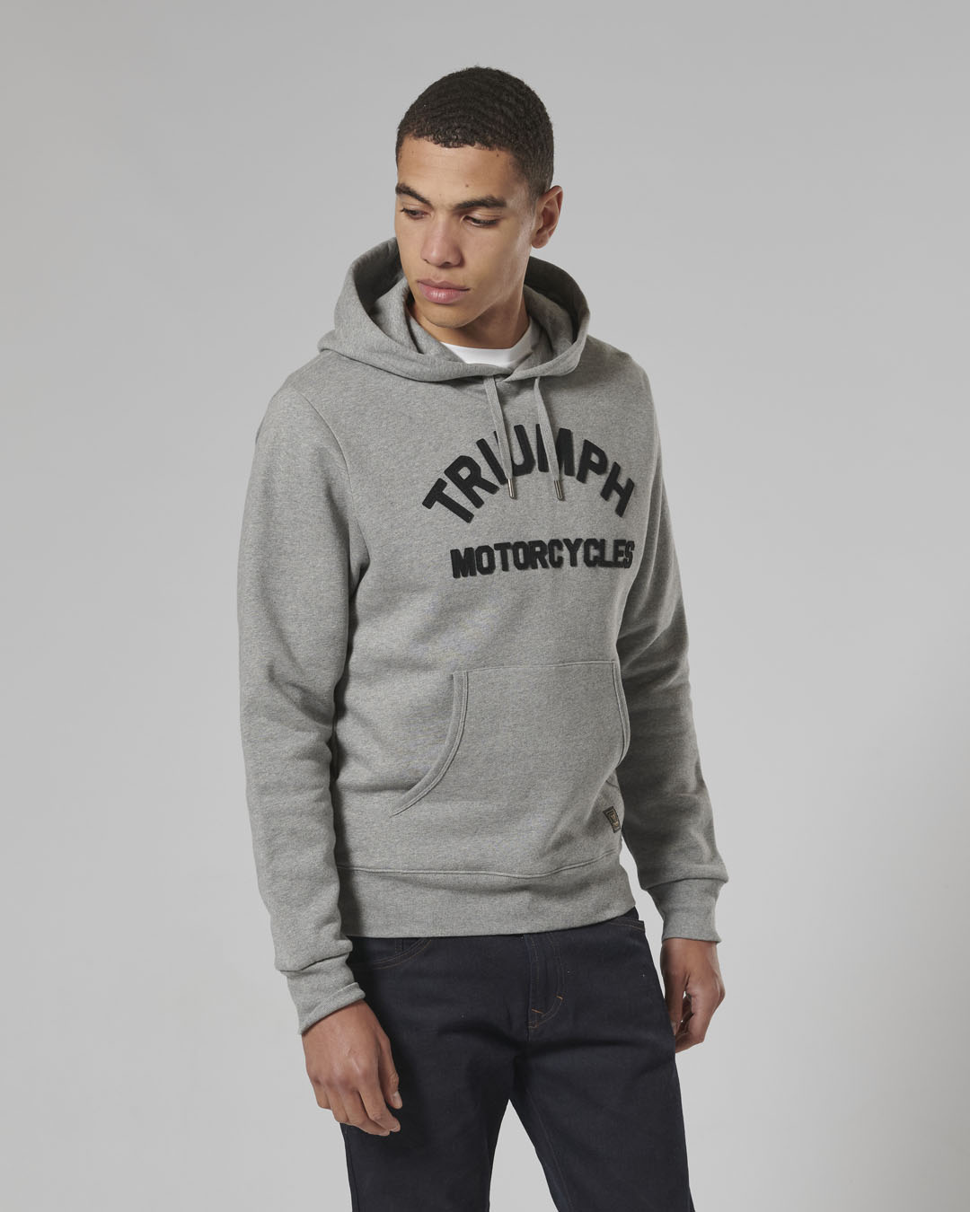 Carrick Pull-On Hoodie Grey Marl photo 7