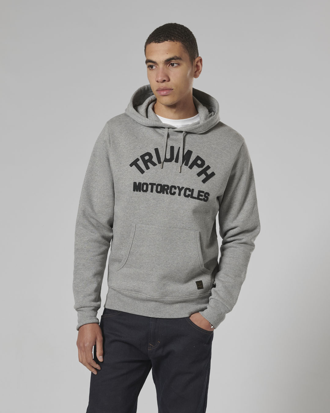 Carrick Pull-On Hoodie Grey Marl photo 6