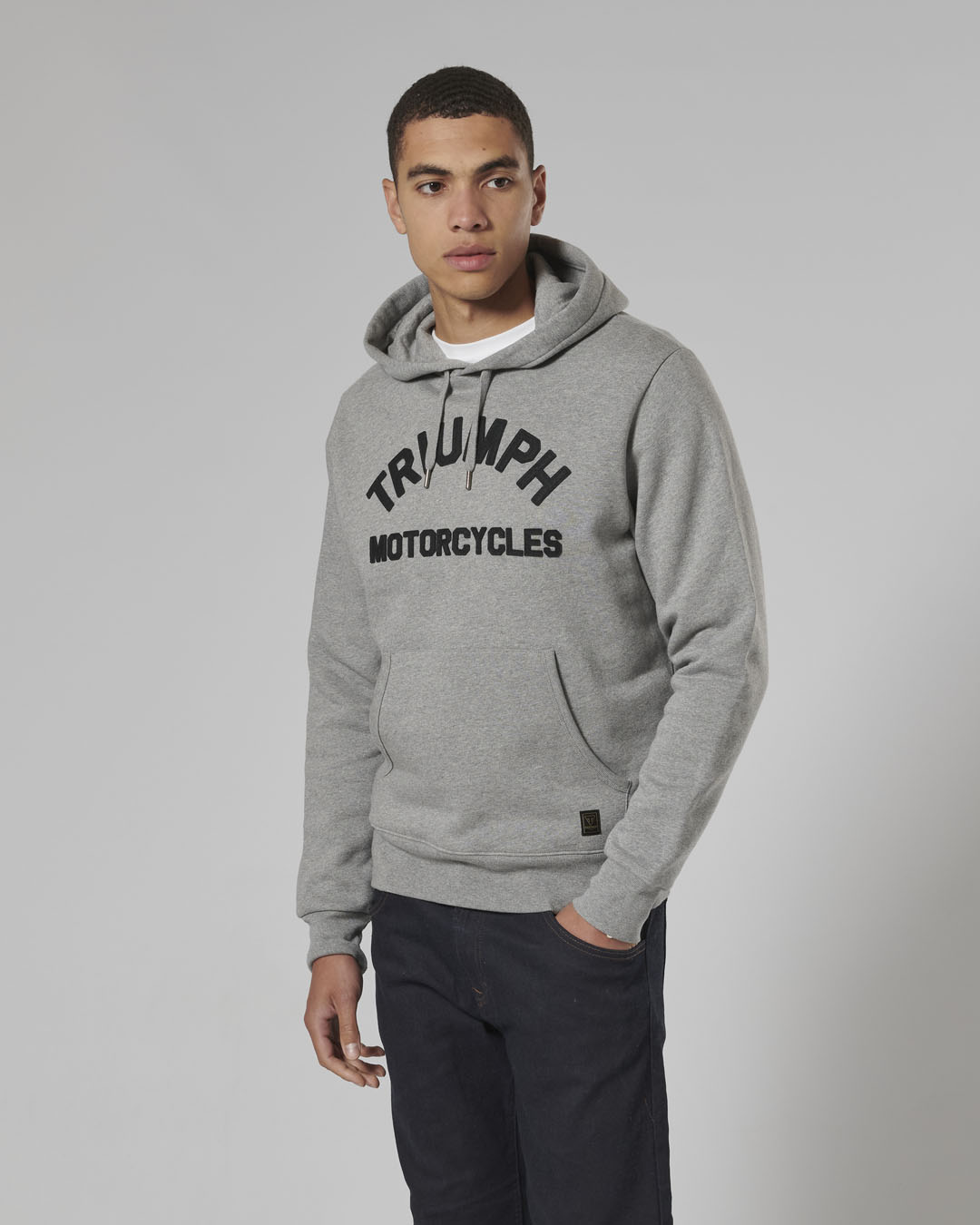 Carrick Pull-On Hoodie Grey Marl photo 5