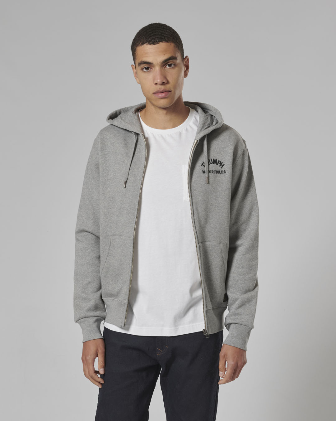 Dolan Full Zip Sweat Grey Marl photo 6