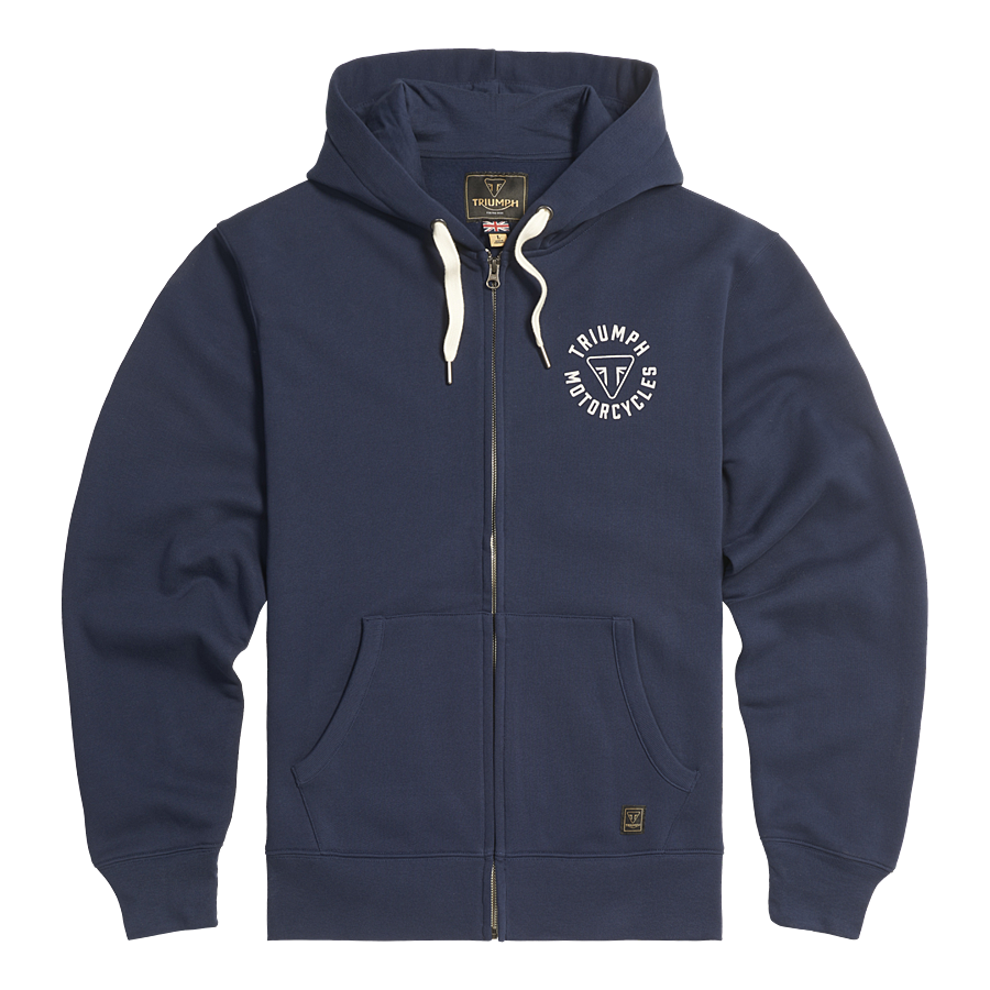 Digby Full Zip Hoodie Navy photo 2
