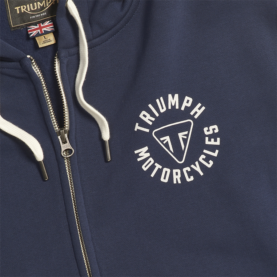 Digby Full Zip Hoodie Navy photo 3