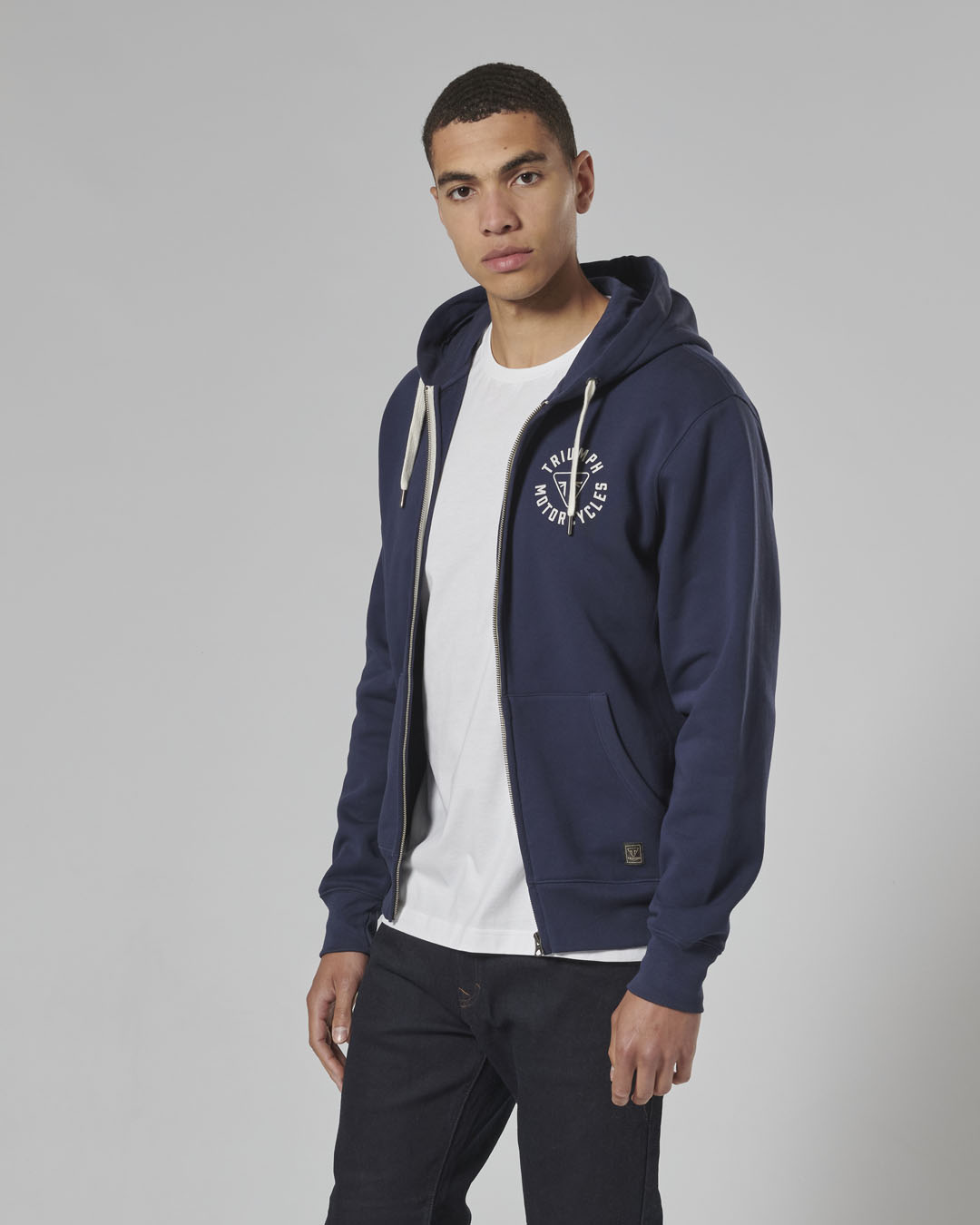 Digby Full Zip Hoodie Navy photo 8