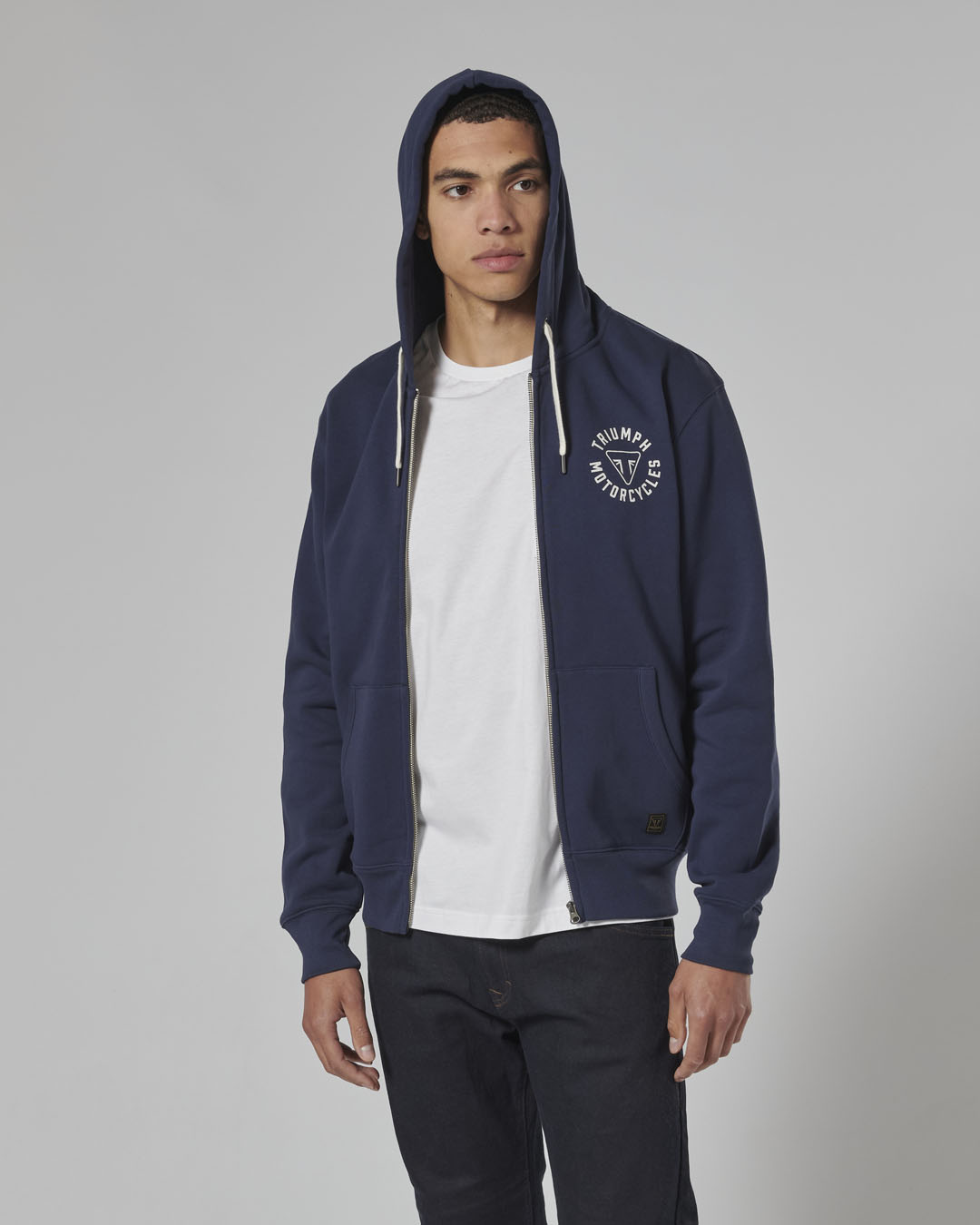 Digby Full Zip Hoodie Navy photo 7