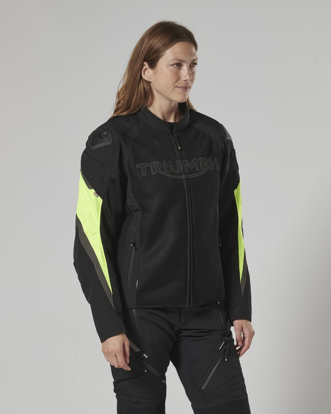 TRIPLE MESH JACKET - BLACK / FLURO XL image 10