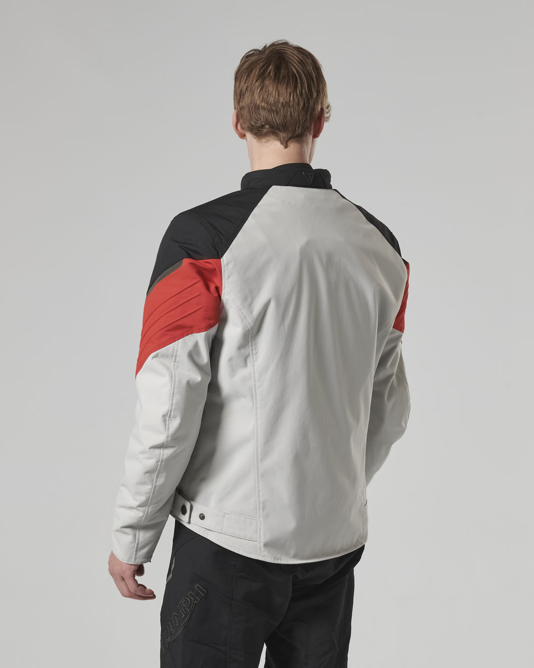 TRIPLE ROADSTER JACKET - BLACK / GREY / RED photo 9