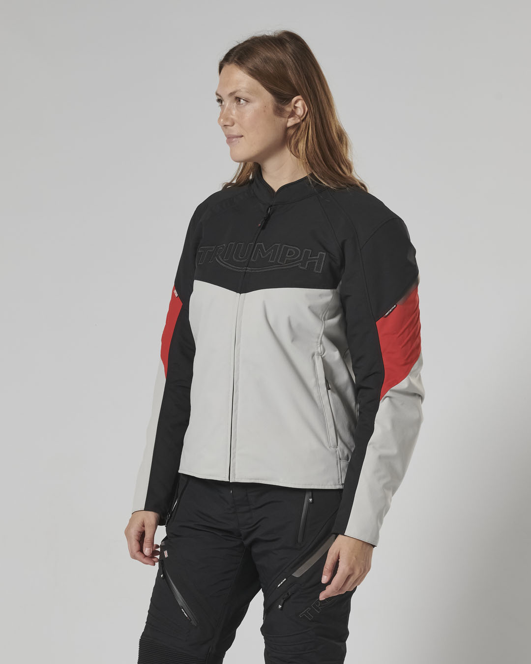 TRIPLE ROADSTER JACKET - BLACK / GREY / RED photo 16