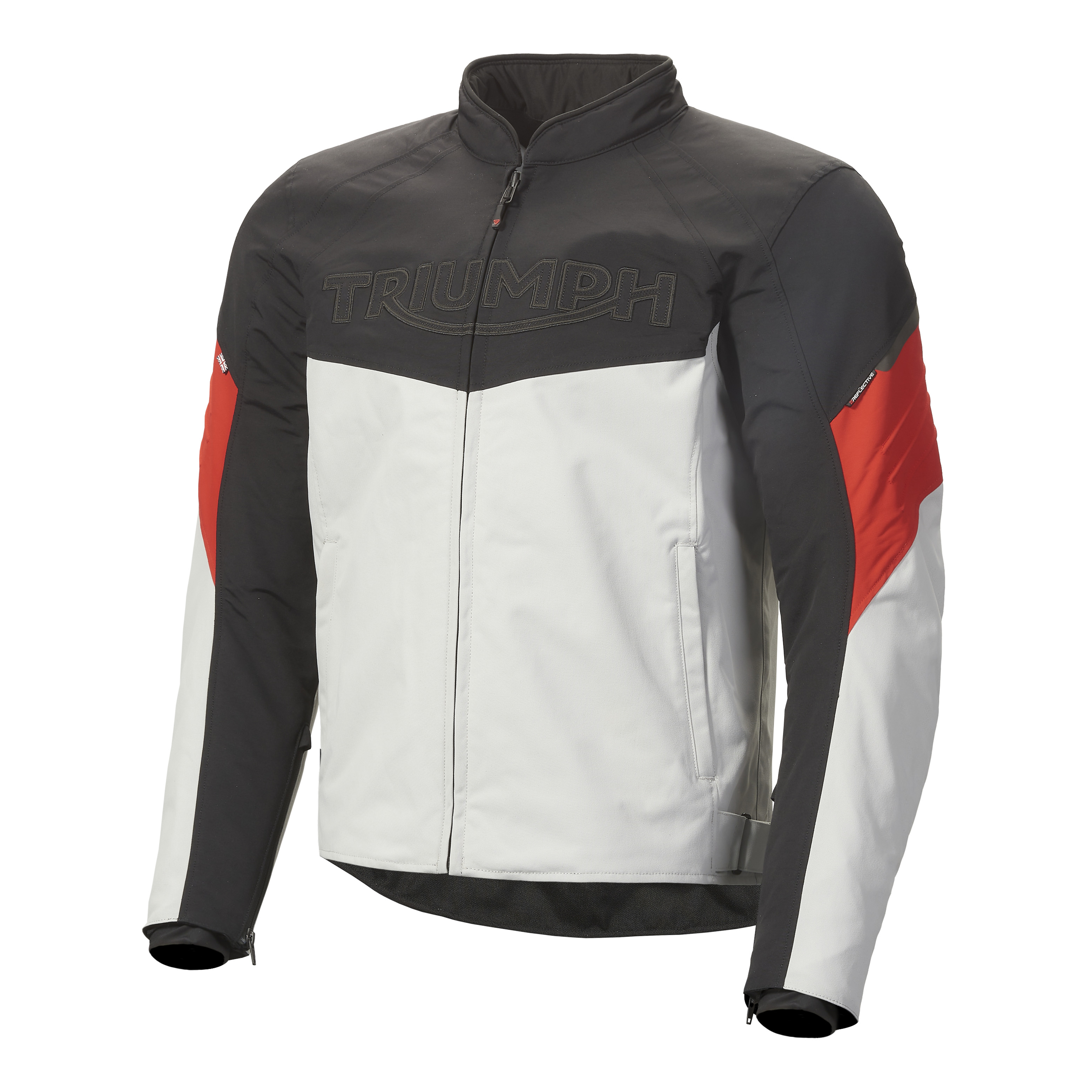 TRIPLE ROADSTER JACKET - BLACK / GREY / RED photo 4