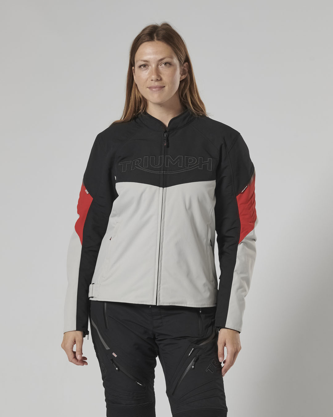 TRIPLE ROADSTER JACKET - BLACK / GREY / RED photo 8