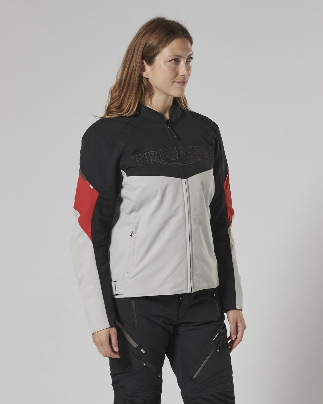 TRIPLE ROADSTER JACKET - BLACK / GREY / RED photo 14