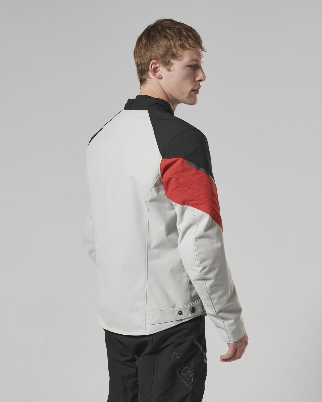 TRIPLE ROADSTER JACKET - BLACK / GREY / RED photo 19