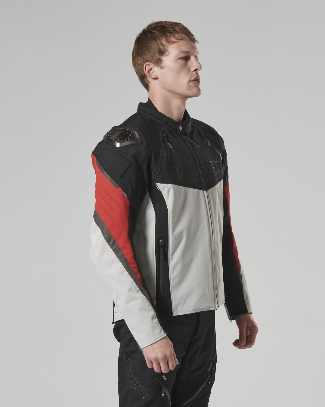 TRIPLE SPORTS TRITECH JACKET - BLACK / GREY / RED L image 12