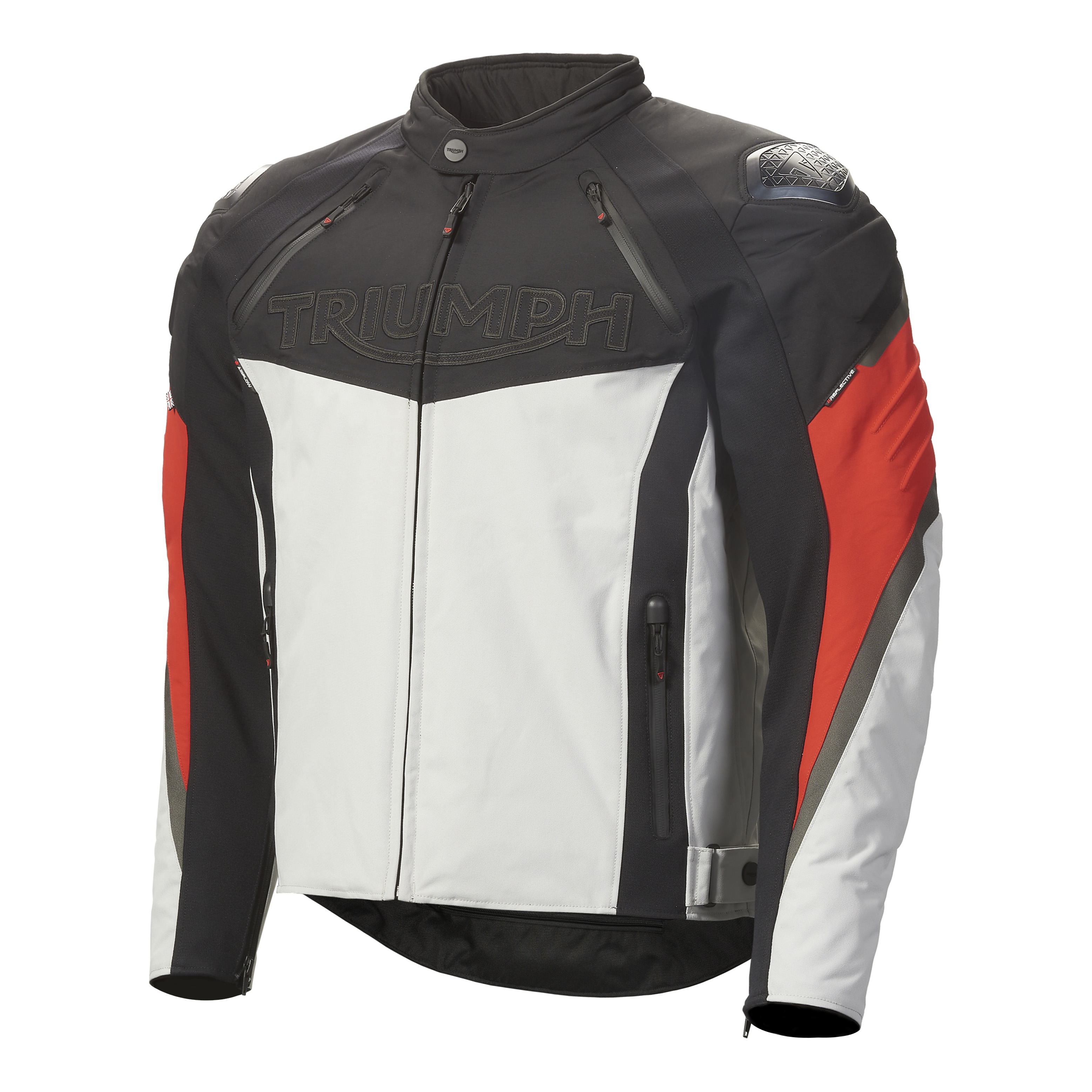 TRIPLE SPORTS TRITECH JACKET - BLACK / GREY / RED S image 2