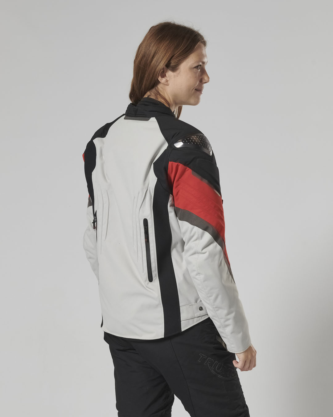 TRIPLE SPORTS TRITECH JACKET - BLACK / GREY / RED S image 13