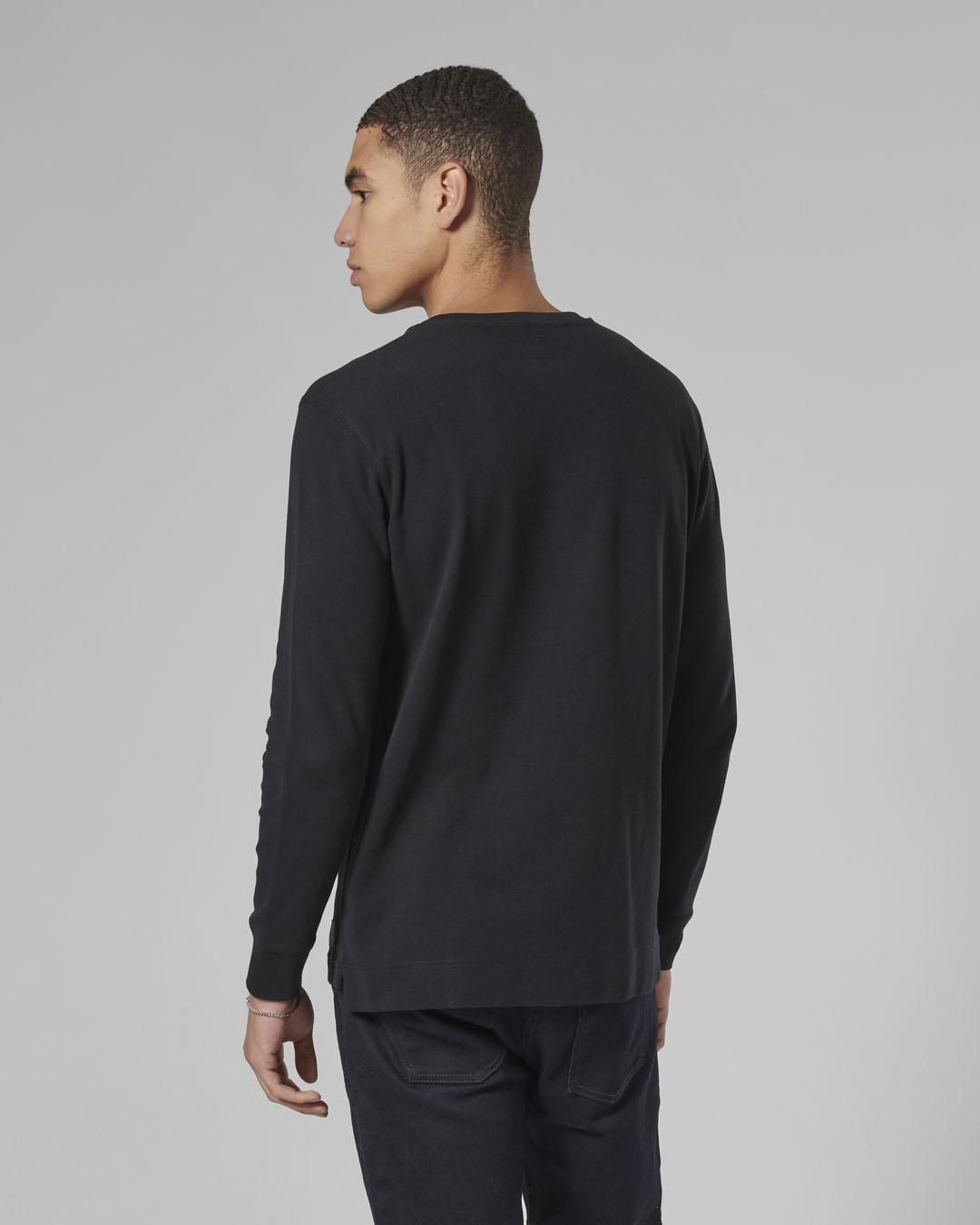BETTMANN L/S WAFFLE BLACK T-SHIRT photo 5