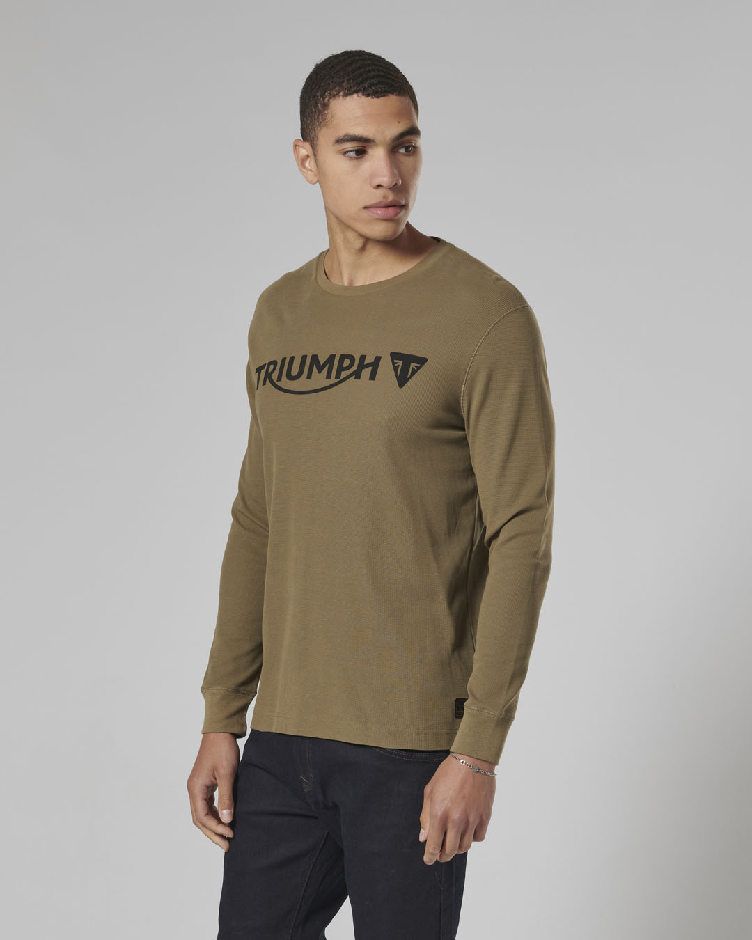 BETTMANN L/S WAFFLE KHAKI T-SHIRT XS photo 3