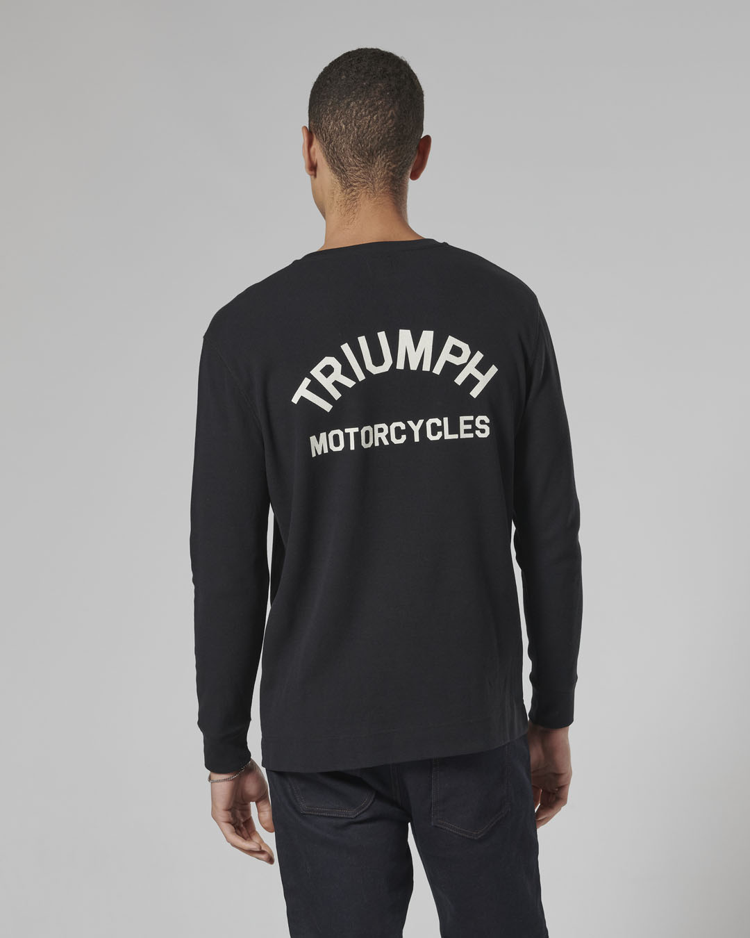 DEAN L/S WAFFLE BLACK T-SHIRT photo 3