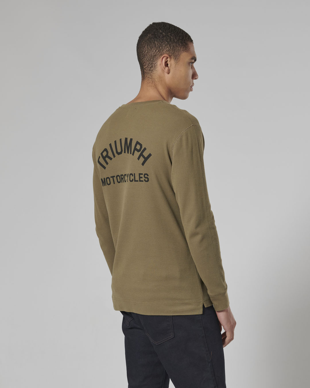 DEAN L/S WAFFLE KHAKI T-SHIRT L image 4