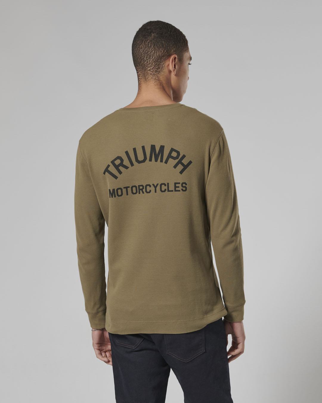 DEAN L/S WAFFLE KHAKI T-SHIRT photo 7