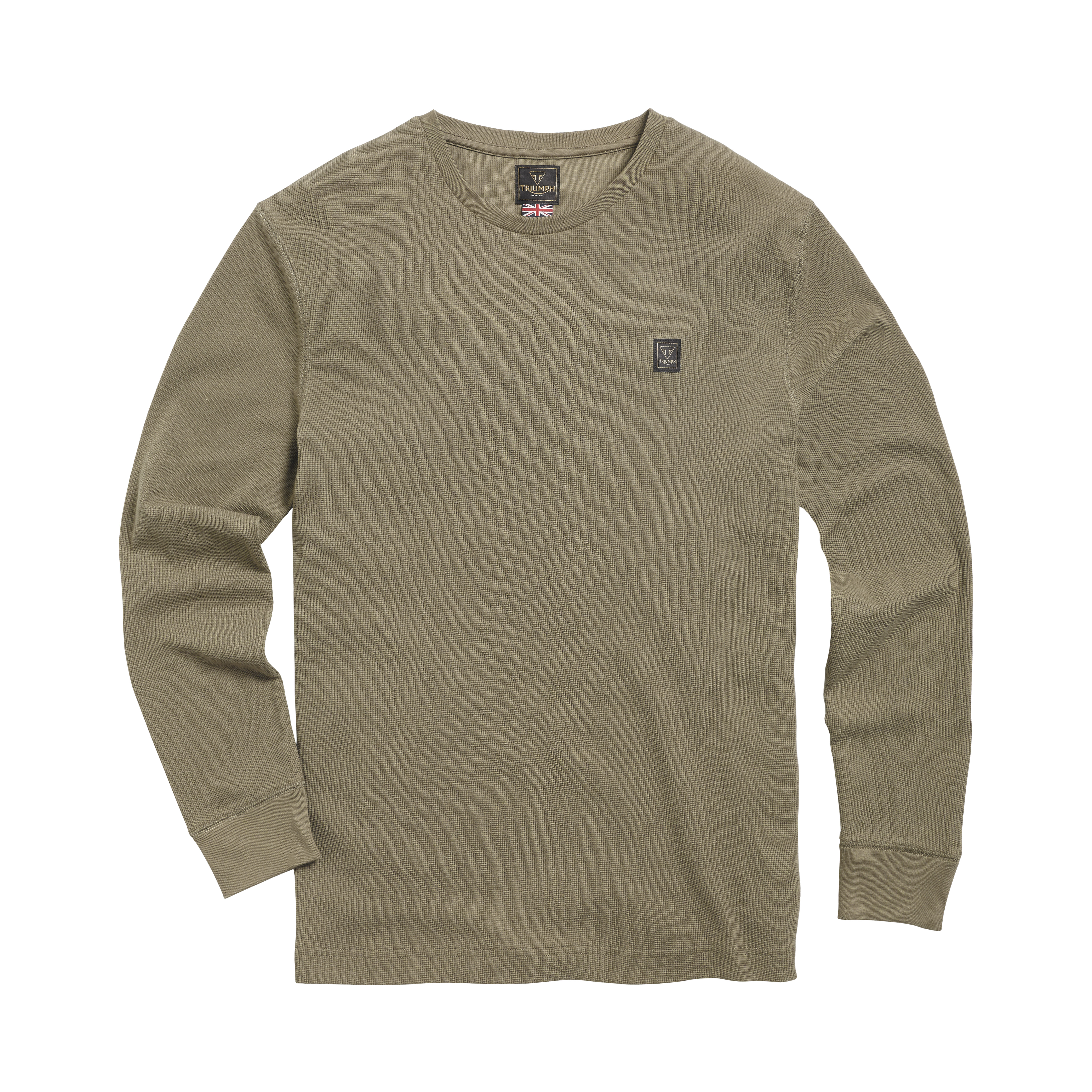 DEAN L/S WAFFLE KHAKI T-SHIRT photo 2