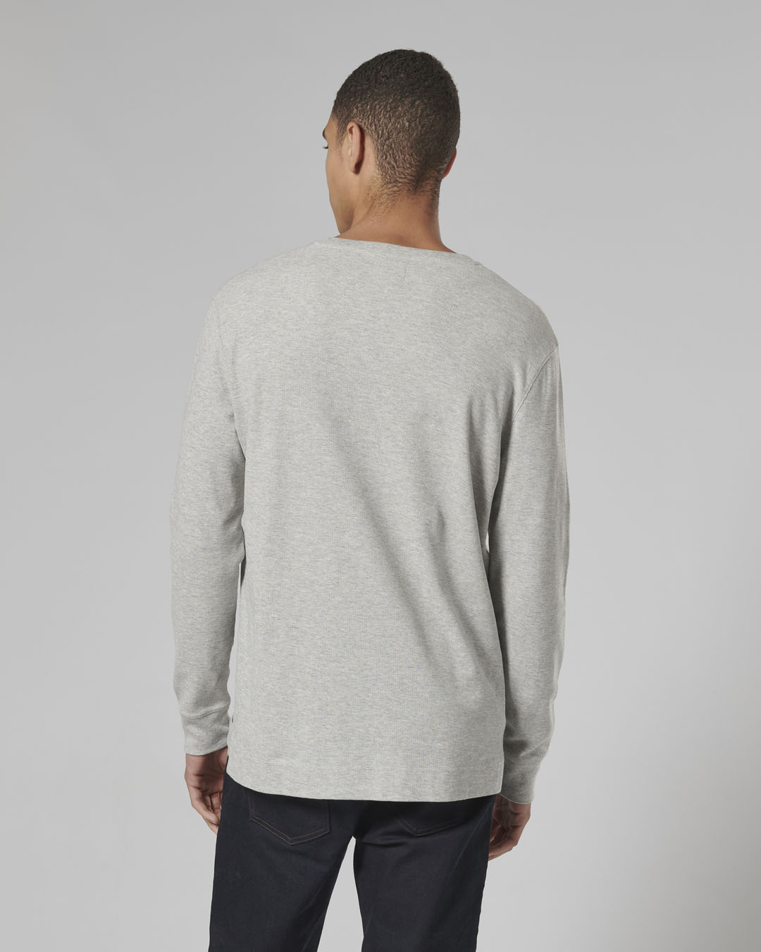 BETTMAN L/S WAFFLE T-SHIRT GREY MARL photo 8