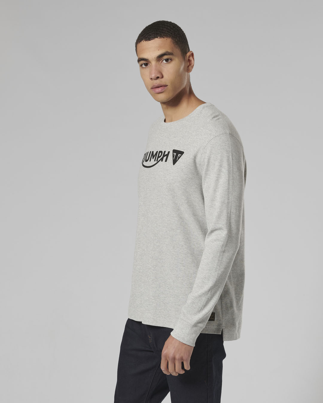 BETTMAN L/S WAFFLE T-SHIRT GREY MARL photo 5