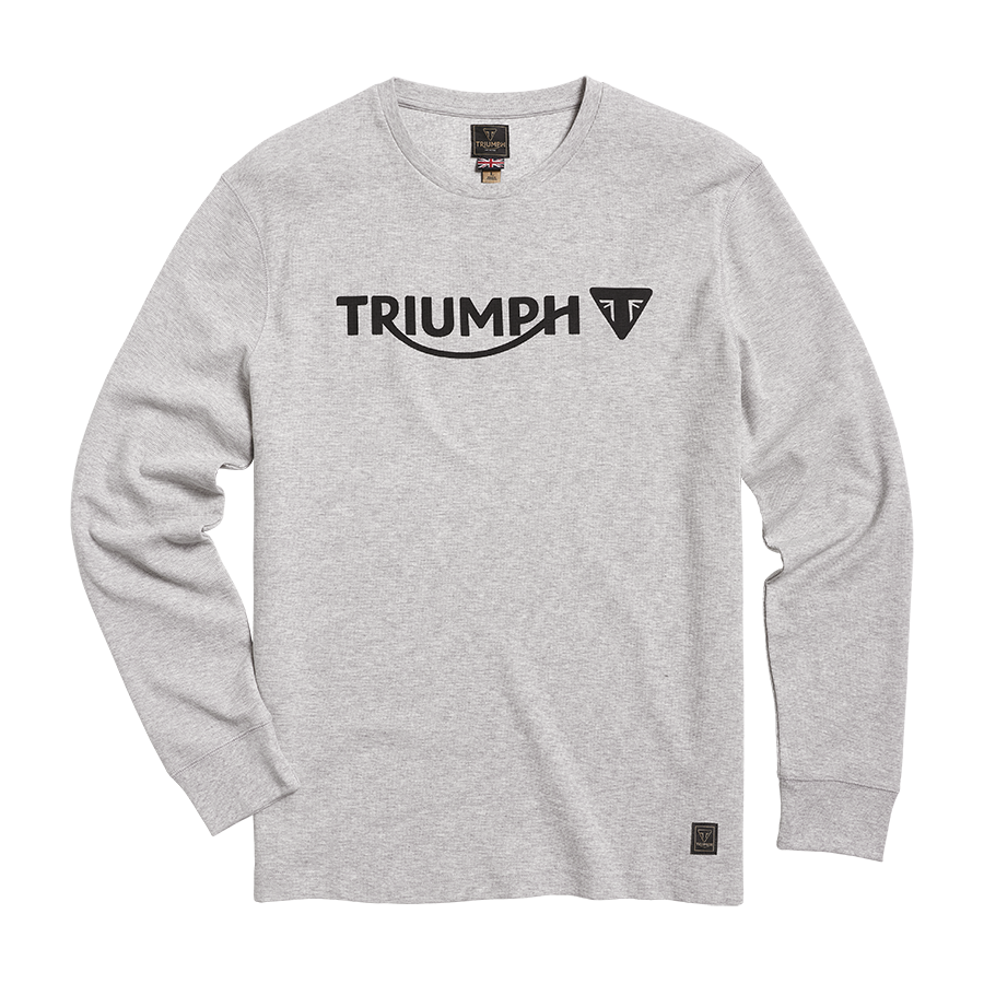 BETTMAN L/S WAFFLE T-SHIRT GREY MARL XXL image 1