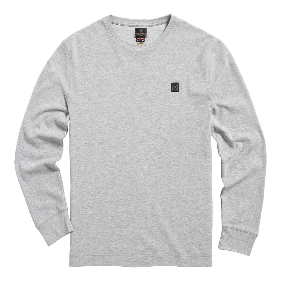DEAN L/S WAFFLE T-SHIRT GREY MARL photo 1