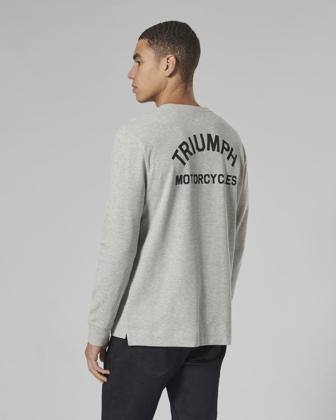 DEAN L/S WAFFLE T-SHIRT GREY MARL photo 5