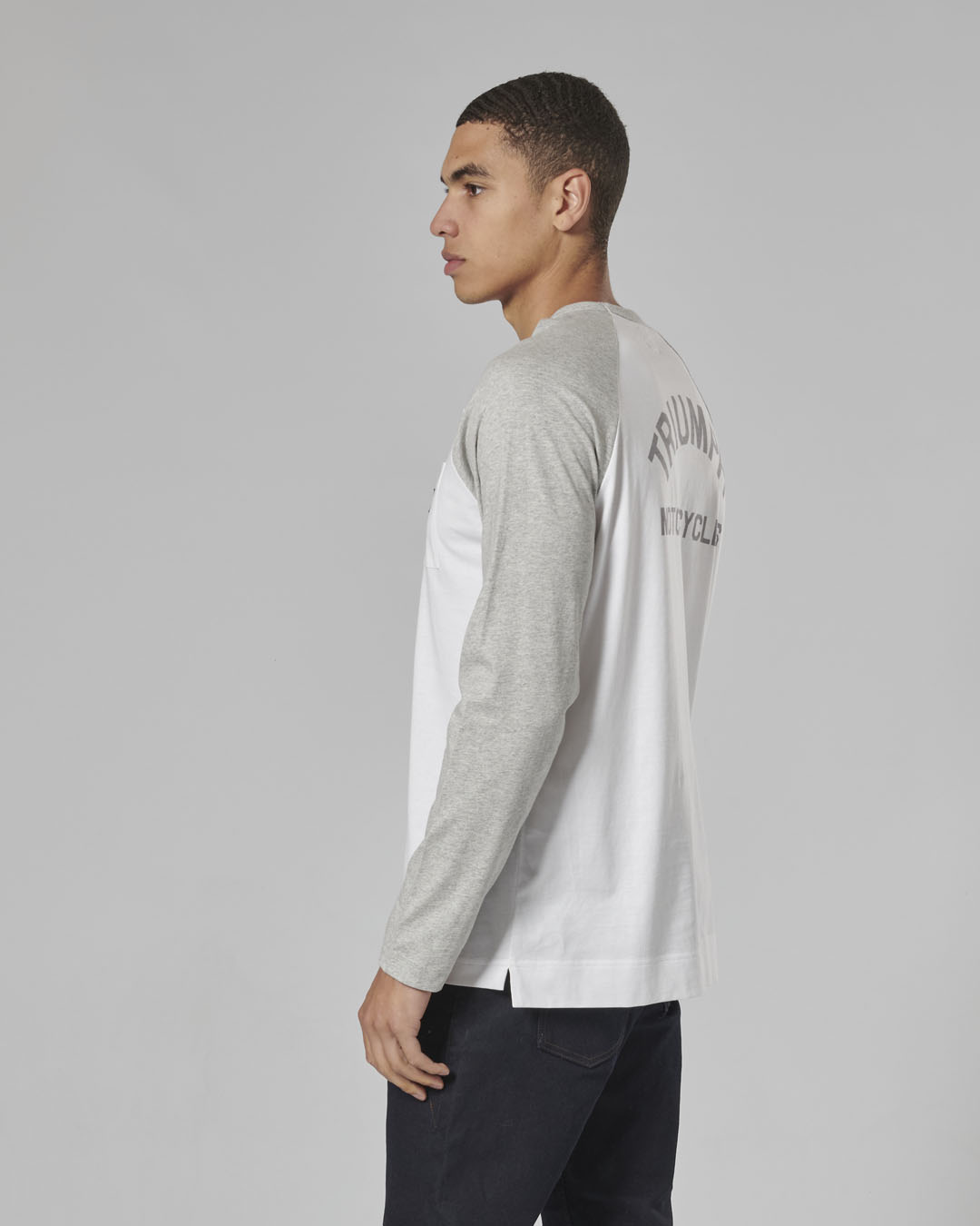 BLACKWELL T-SHIRT WHITE / GREY MARL S image 4