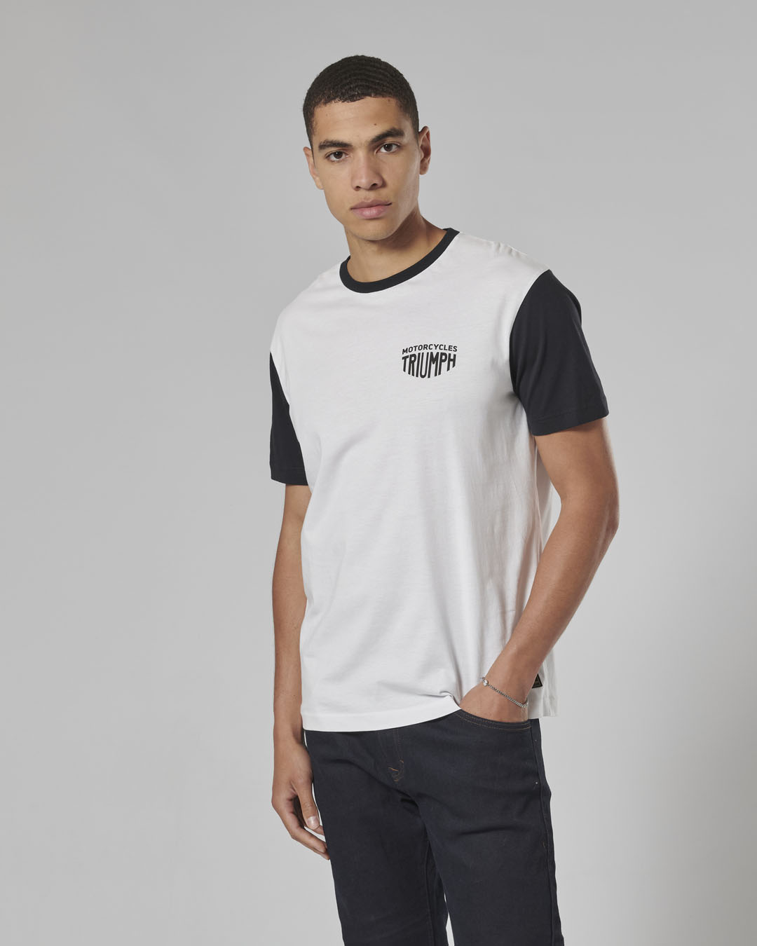 FENLAND T-SHIRT WHITE / JET BLACK M image 8