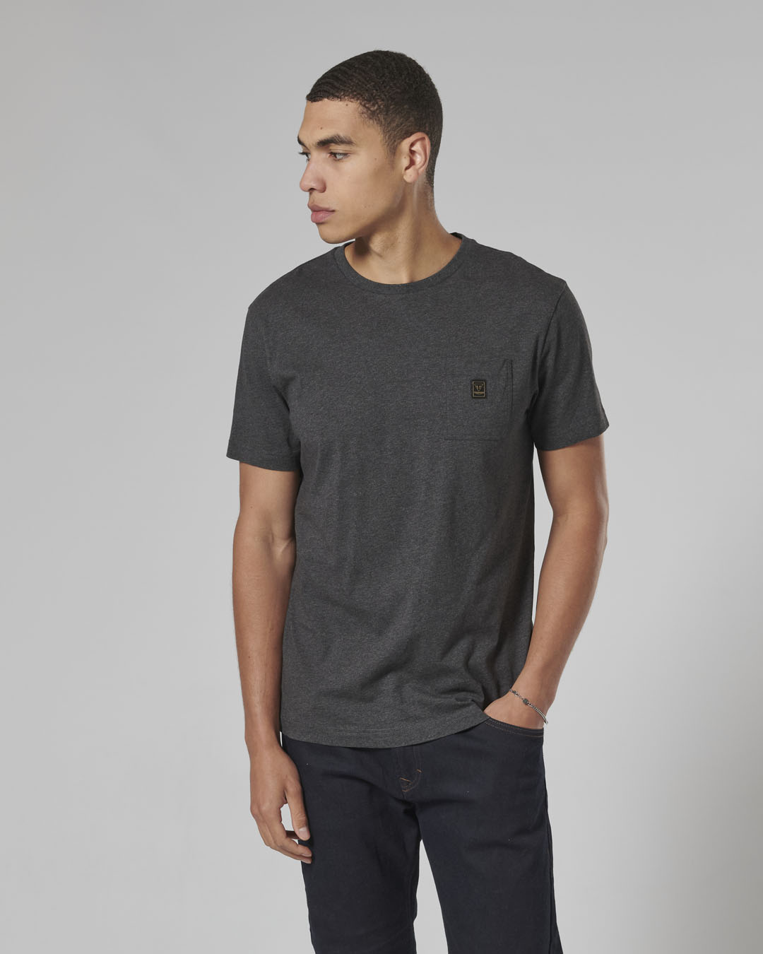 Ditchling Tee Black Marl photo 9