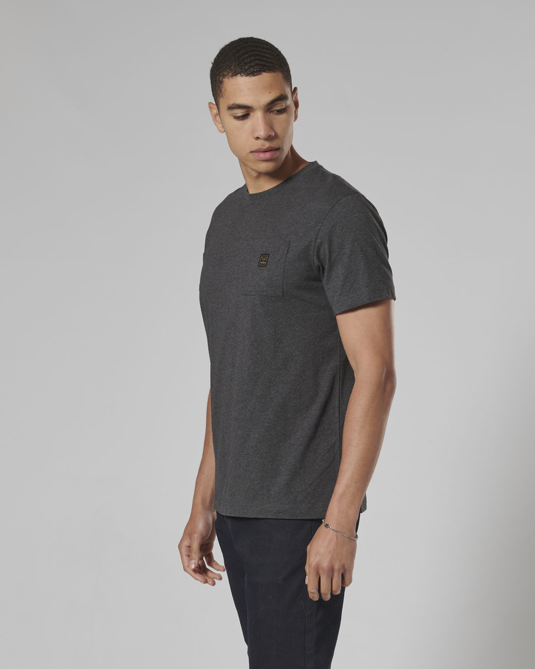 Ditchling Tee Black Marl photo 7