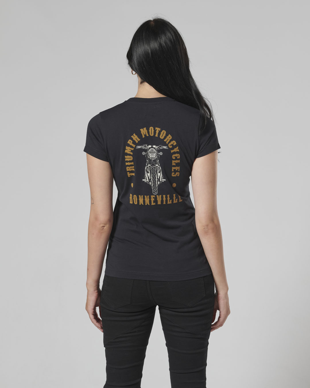 Bonneville Ladies T120 Tee Black photo 10