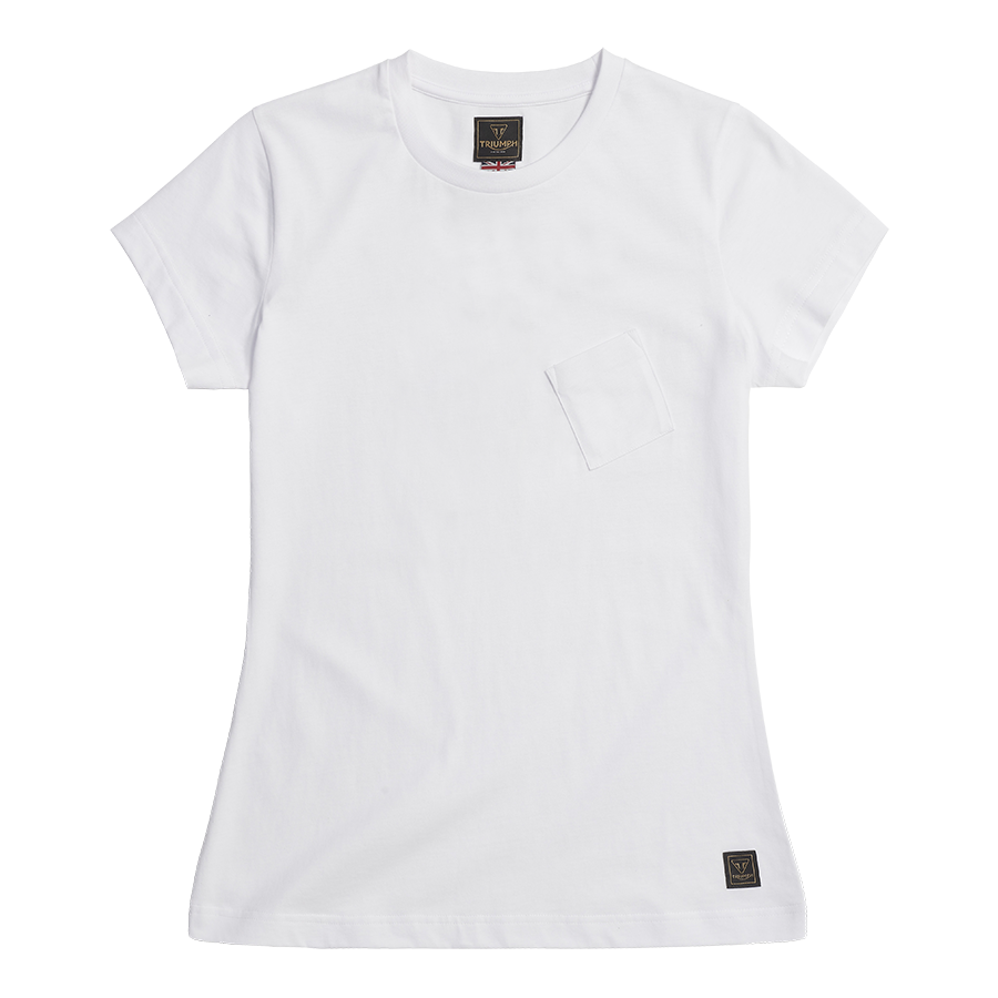 Bonneville Ladies T120 Tee White photo 3