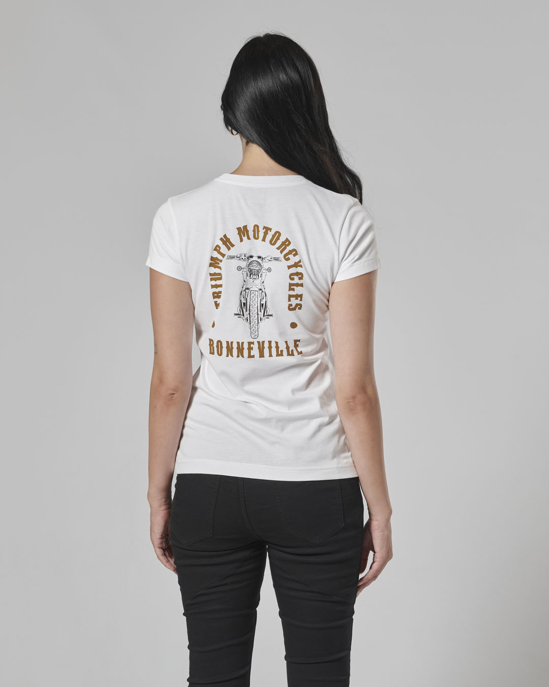 Bonneville Ladies T120 Tee White photo 6