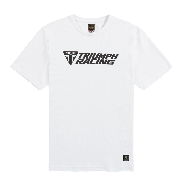 RACING TEE WHITE / BLACK M image 6